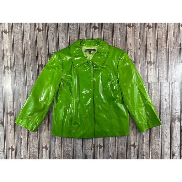 Lafayette 148 New York 100% Silk Jacket Size 6 color green NWT smpr $798 - Picture 1 of 10